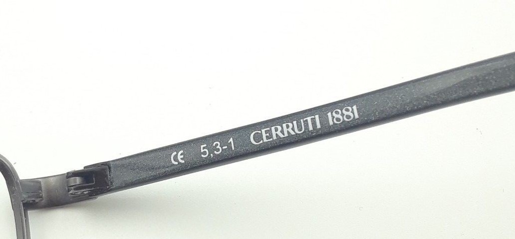 Vintage Cerruti 1881 C7211 E Gray Matte Gunmetal Rectangle Sunglasses Frames