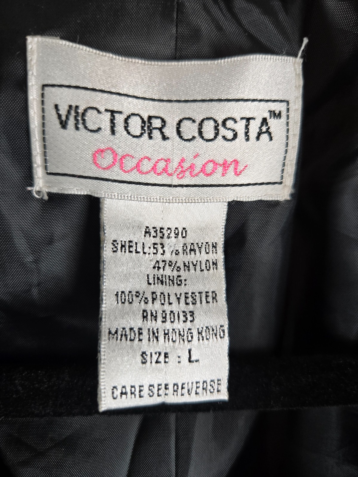Victor Costa Occasion Gold Floral Jacquard Jacket L Hong Kong Vintage