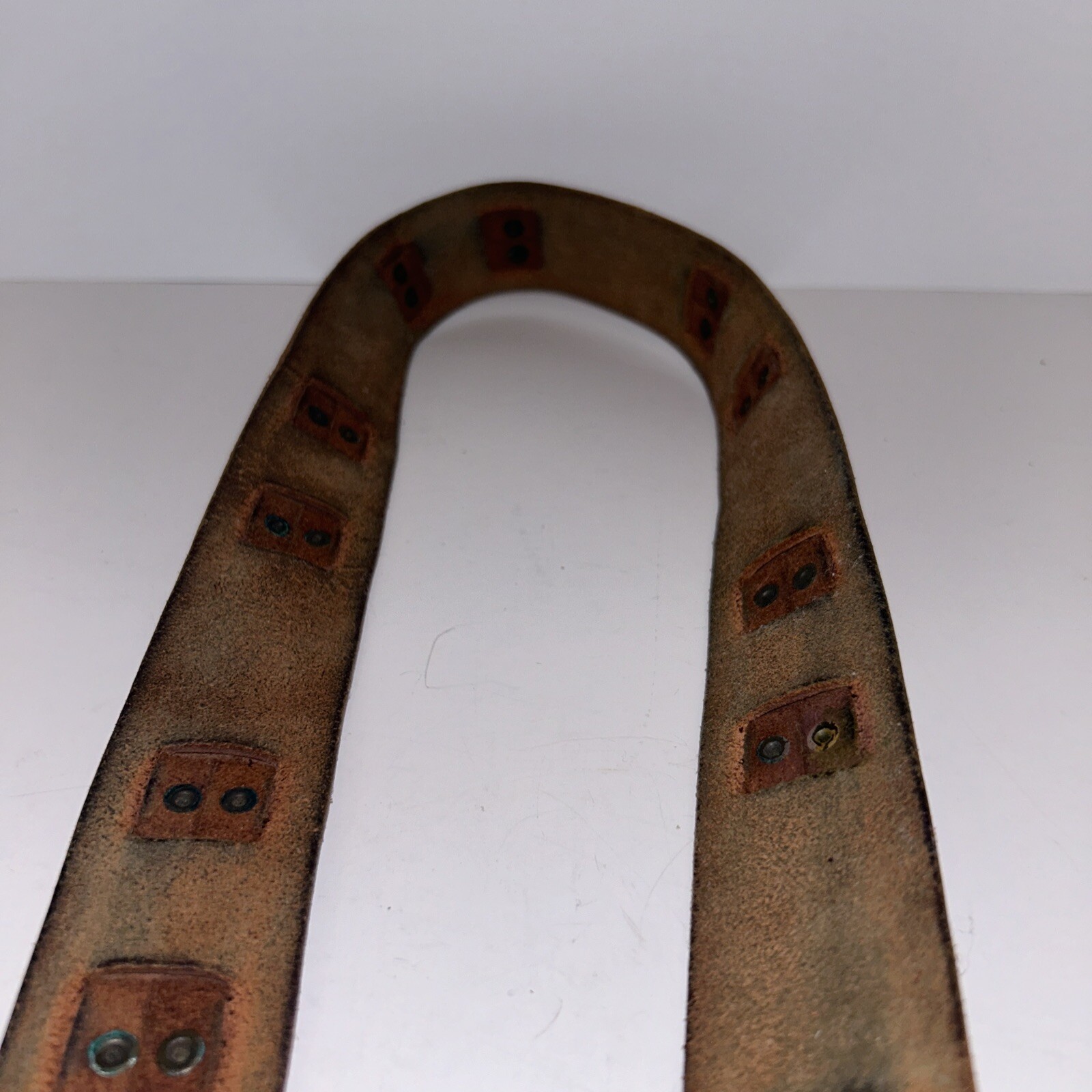 Unisex 3D Brown Genuine Leather Belt – Made in China – Medium 33”-37”