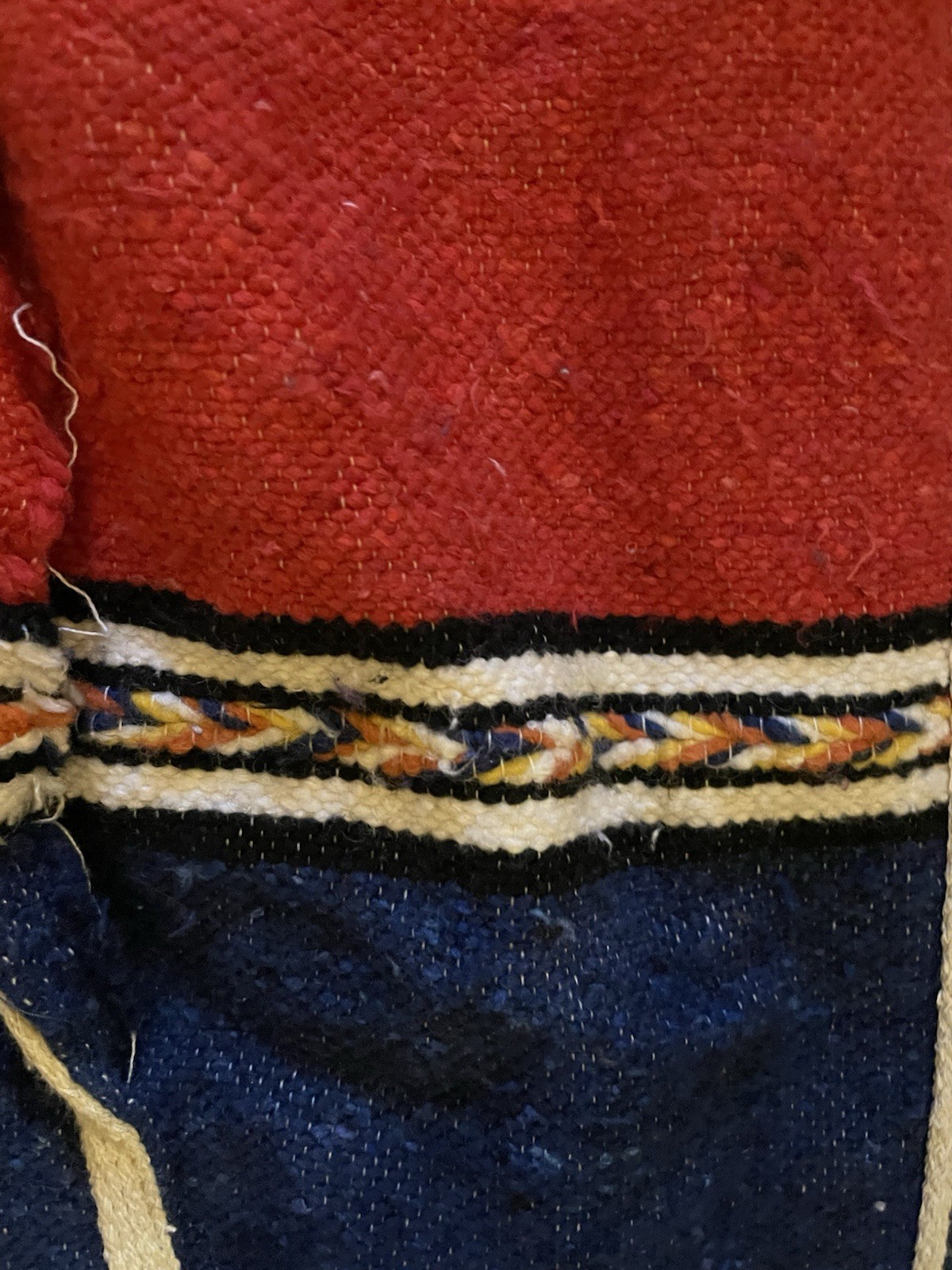 Vtg 80s CENTRAL/SOUTH AMERICAN style modern-traditional woven jacket L/XL Indio