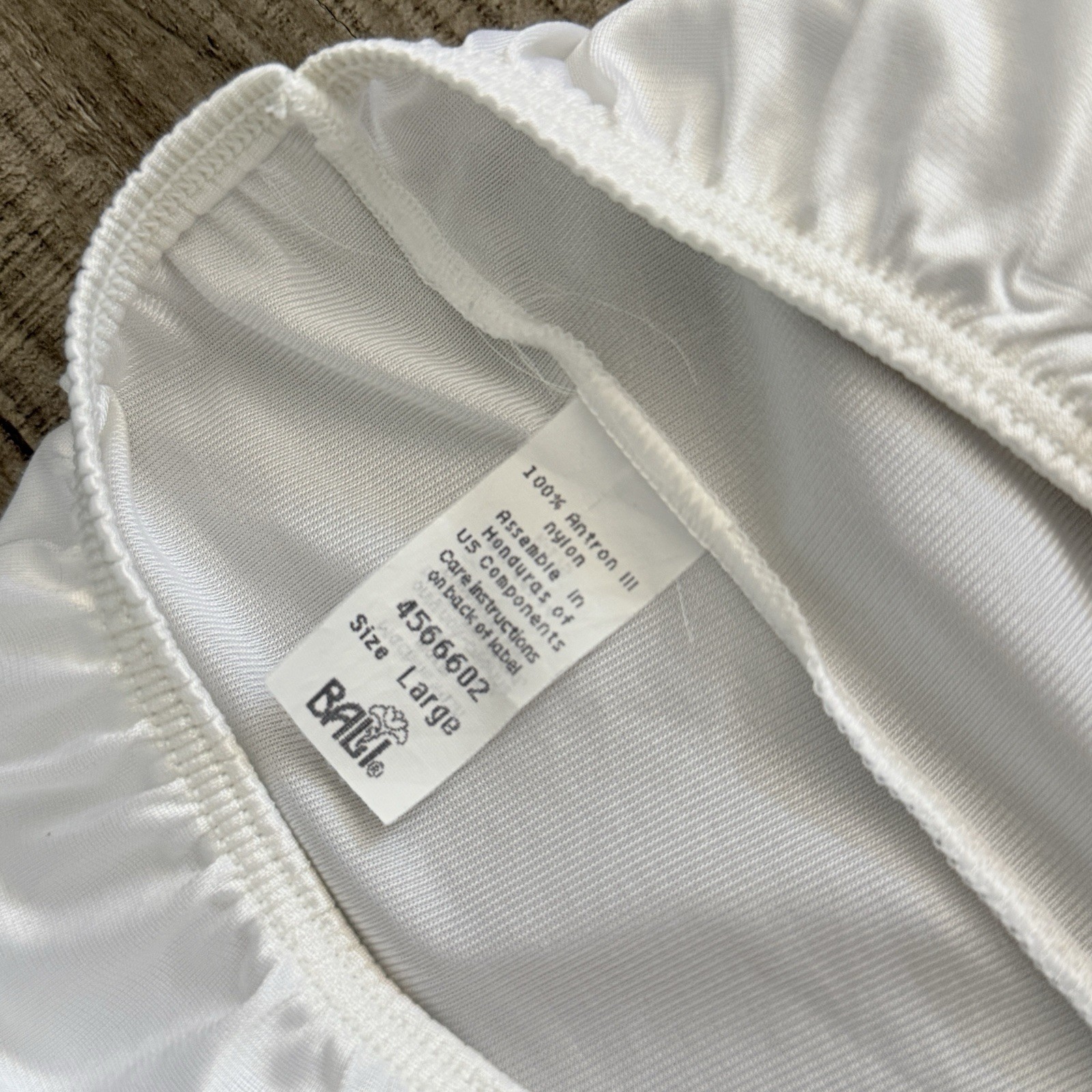 Vtg Bali White Nylon Satin Bloomers Sz L Coquette Cottagecore
