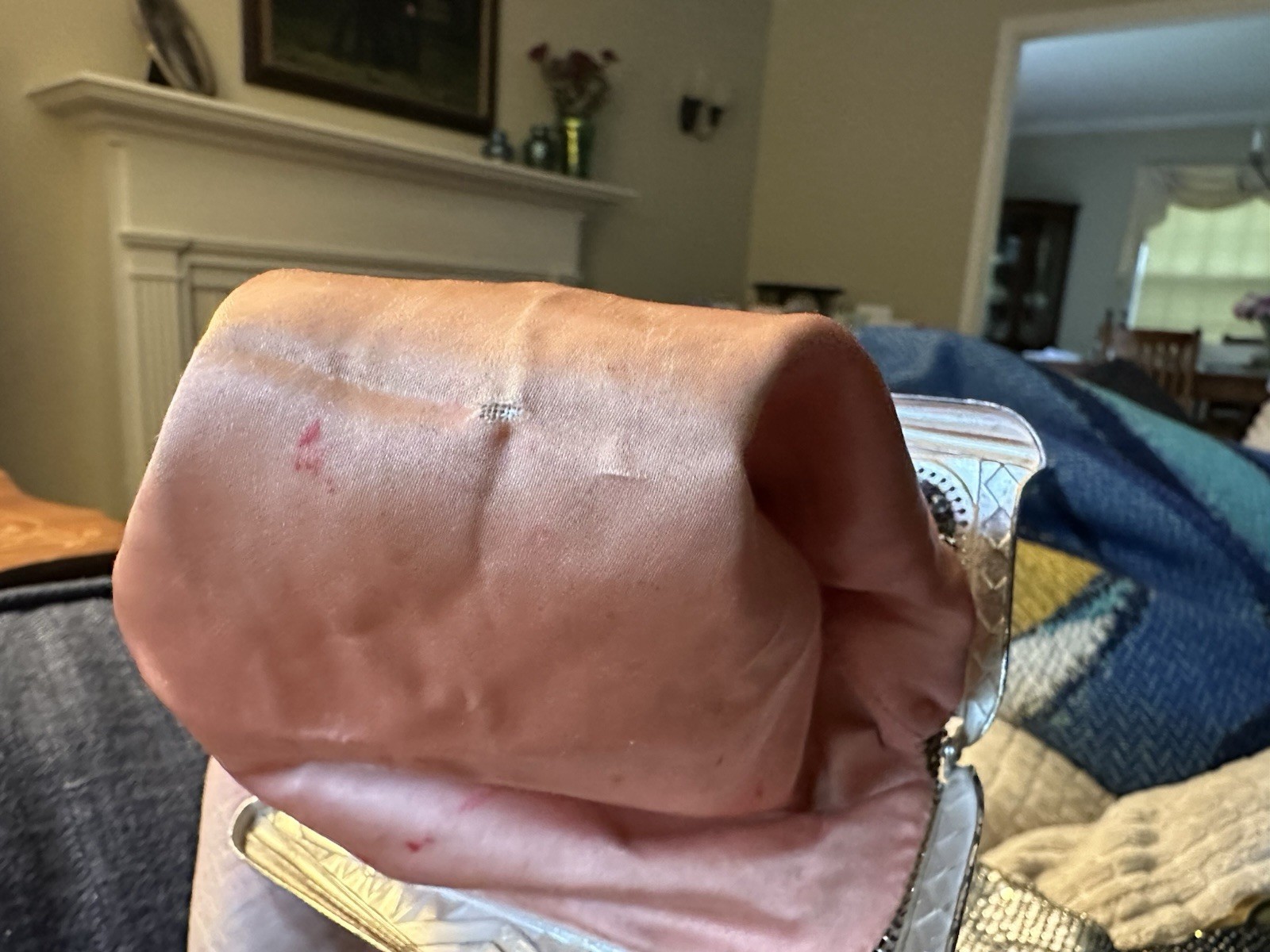 antique vintage whiting and davis mesh purse
