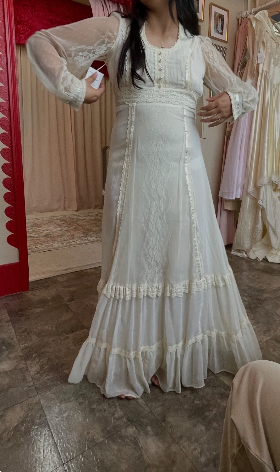 vintage 70s gunne sax dress