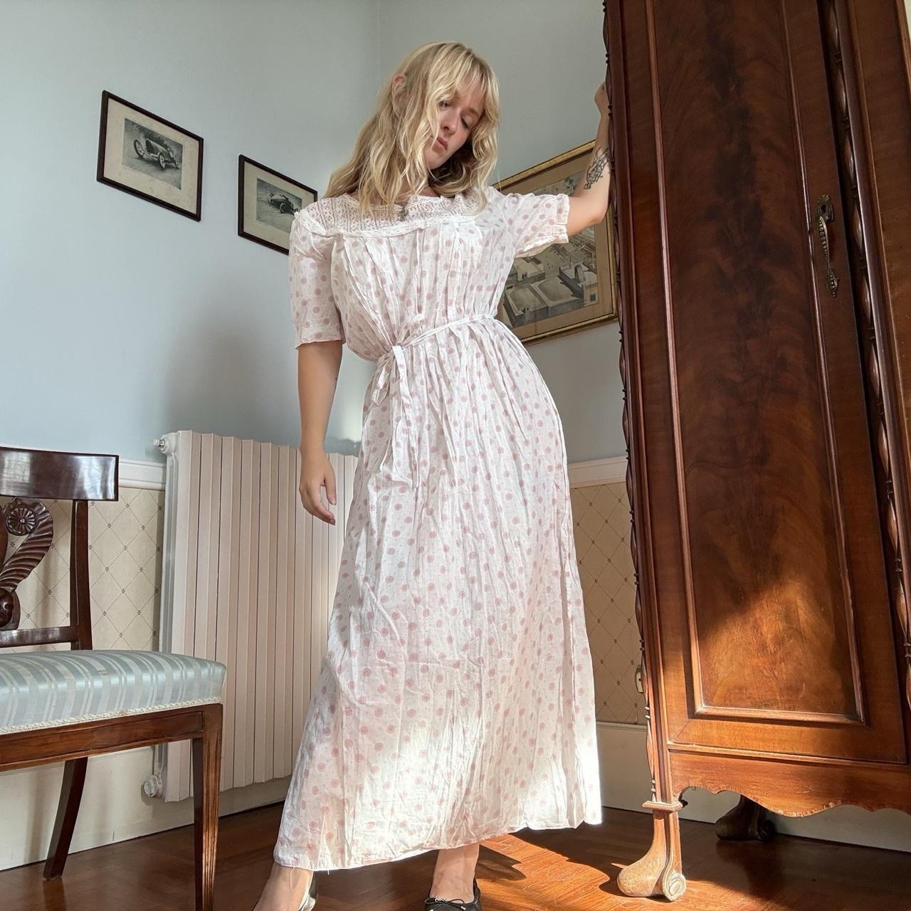Antique Cotton Italian Nightgown