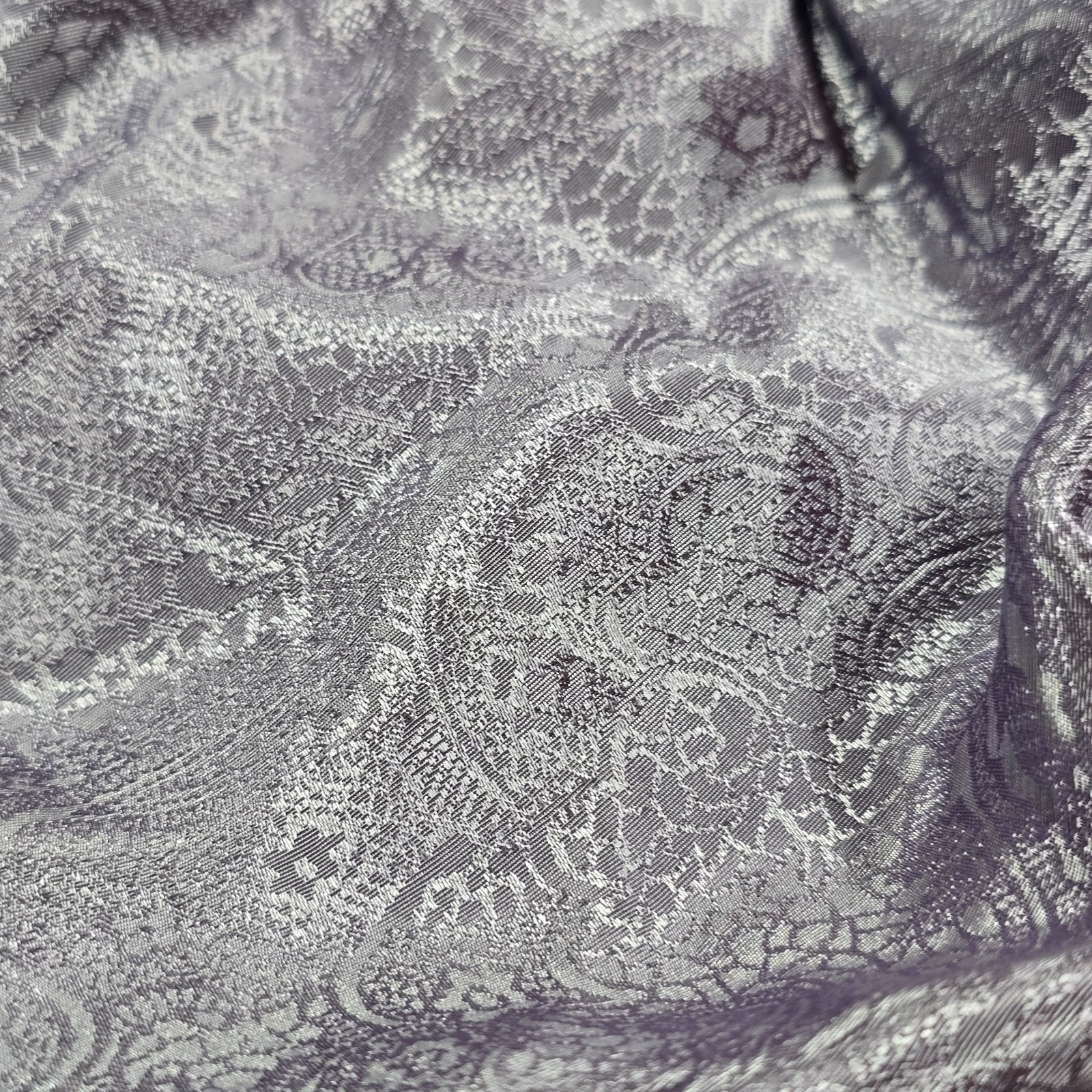 Vintage Gilligan O’Malley Satin String Bikini Panty Paisley Purple Floral XL 8