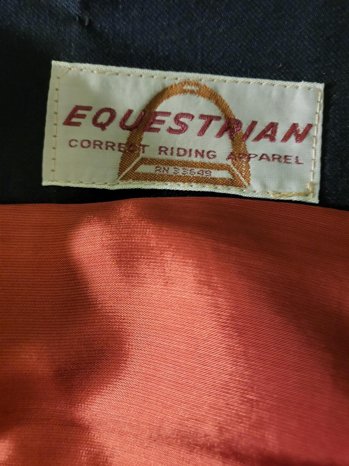 Vintage Child’s Equestrian Riding Jacket Blue Romania Sz 10 Circa 1980s