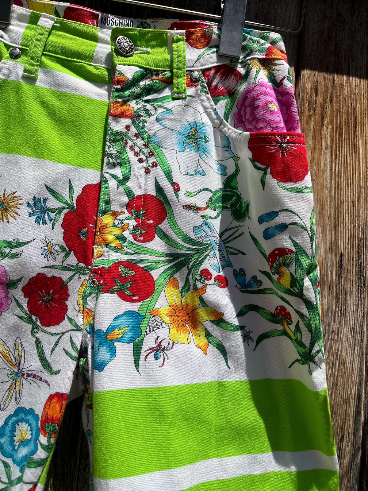 MOSCHINO Jeans Vintage 1990s All-Over Botanic Print Pants