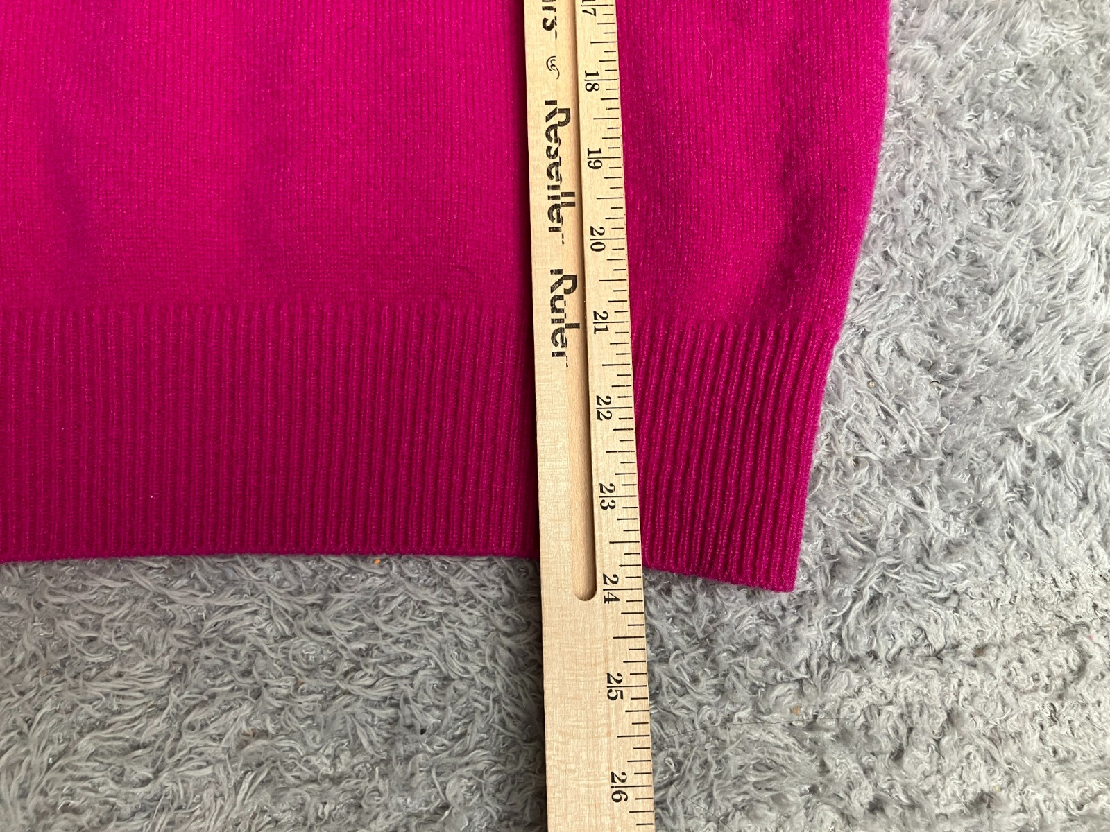 Vintage Braemar Sweater Womens Large Pink Scottish Lambswool V-Neck Ladies