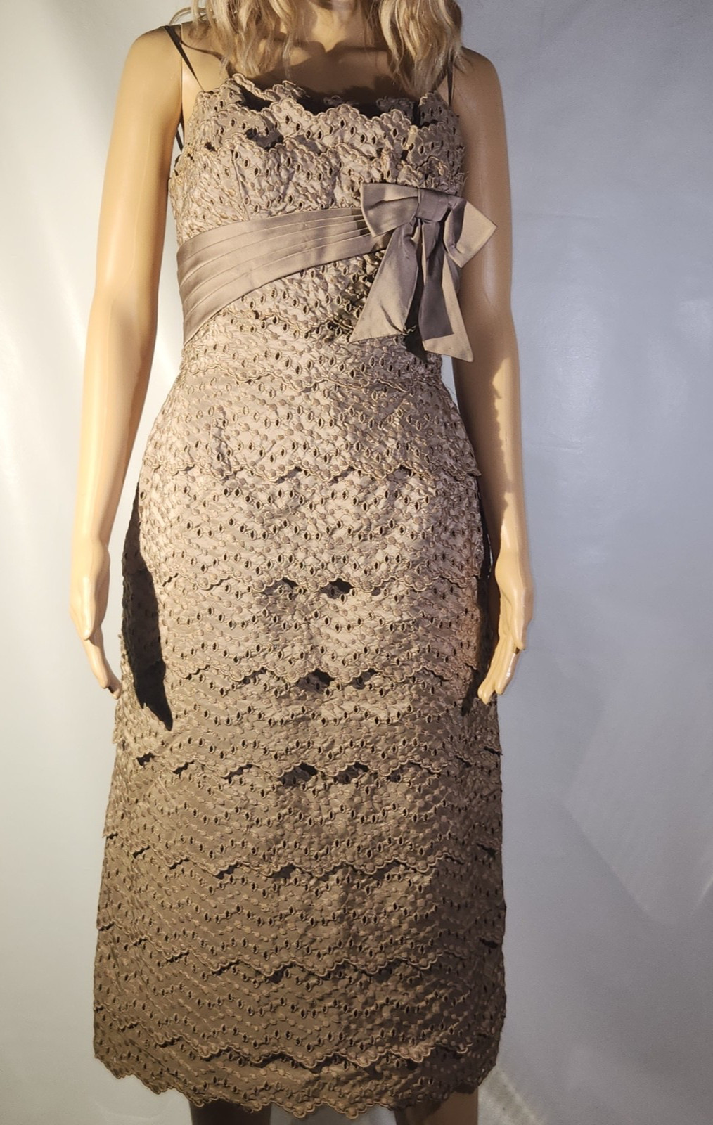 Vintage Original Chic 1950’s Jonny Herbert Original Cocktail Dress 50s Bow Gown