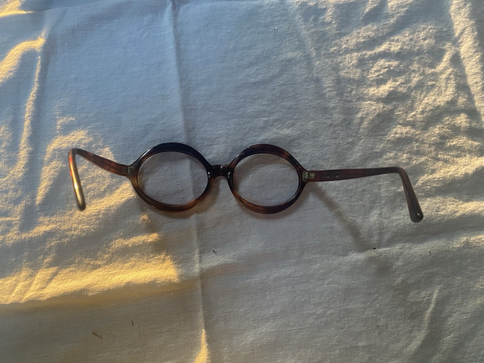 Foremost Round Vintage Eyeglass Frames Tortoise Plastic Without Prescription