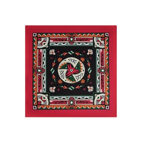 4-Pack 100% Cotton Bandana Set, Vintage Graphic Print, 22×22 inches Assorted 1