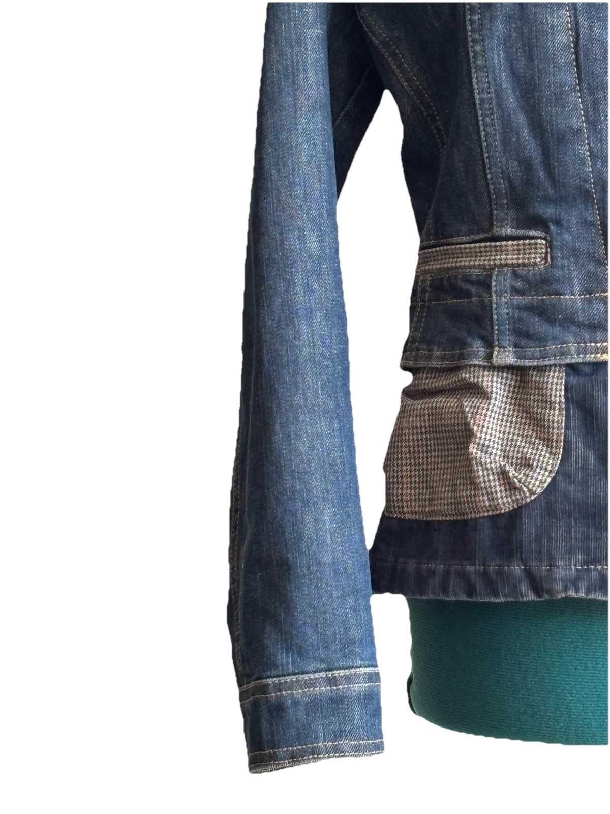 Vintage New Man France Jean Jacket Structured And Lined Size M US 8 EU 40 **read
