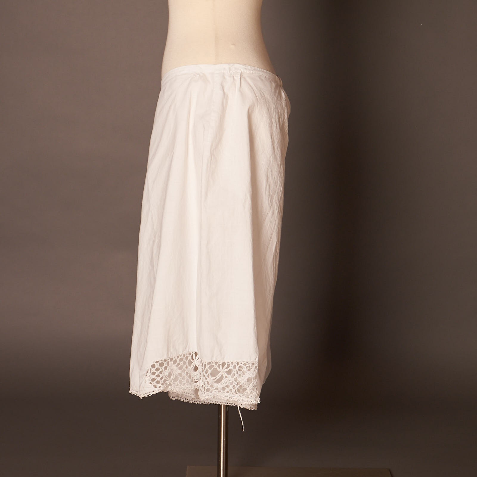 Victorian Split Back White Light Breezy Bloomers Shorts