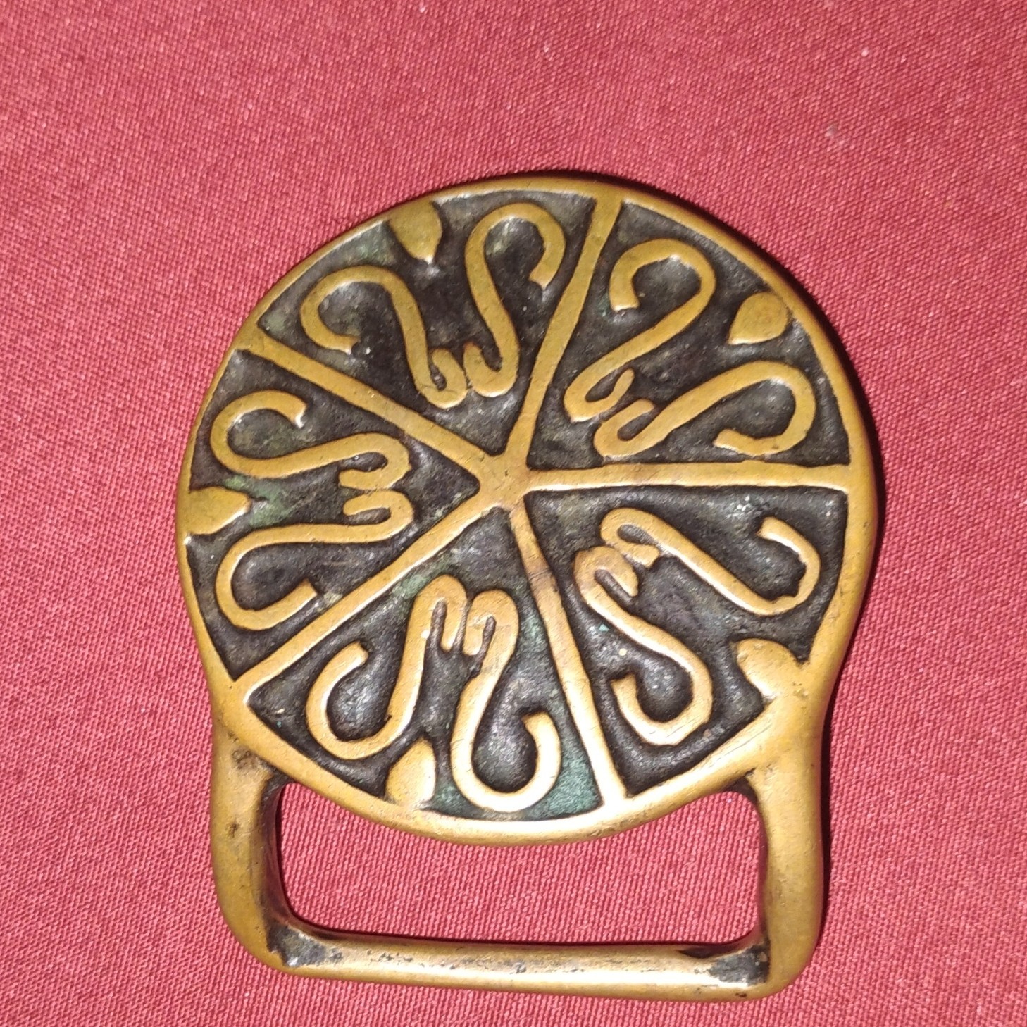 Signed Brass Hippie Tech Ether Guild Jesse Mcleod Banshee 1970s Vtg Belt Buckle