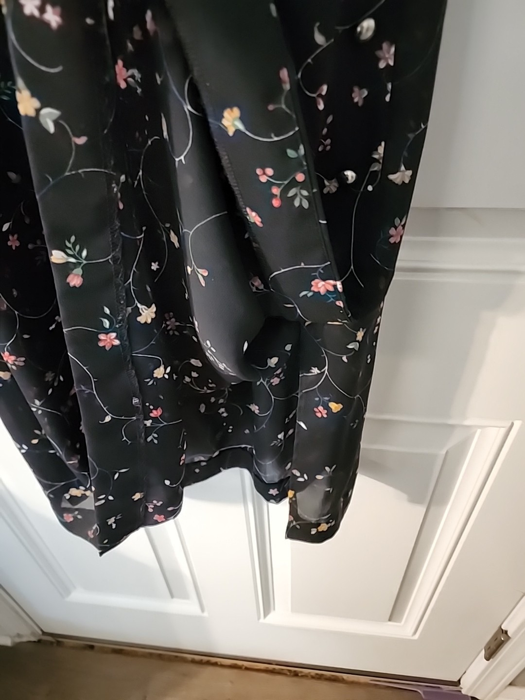 Vintage Leslie Fay Midi Dress Unique Style Black Sheer Fairy Cottgecore Coquette