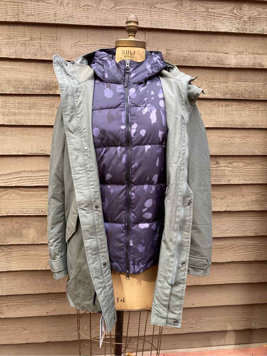 Woolrich John Rich Mens Mountian Parka Green Blue Cano Small NWT Msrp 1150
