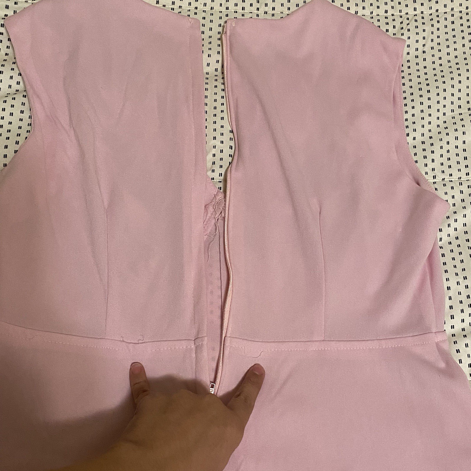 Rare Vintage 70s Pink Maxi Dress With Beaded Details