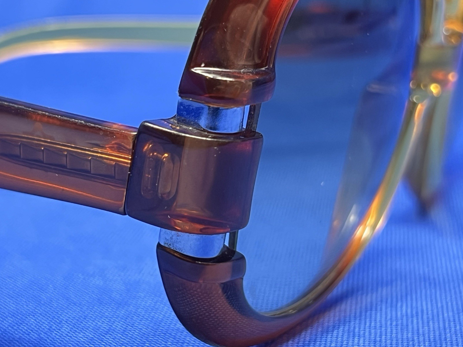 1980s VTG Saphira 4013 Translucent Amber Optyl Sunglasses GERMANY US SELLER READ