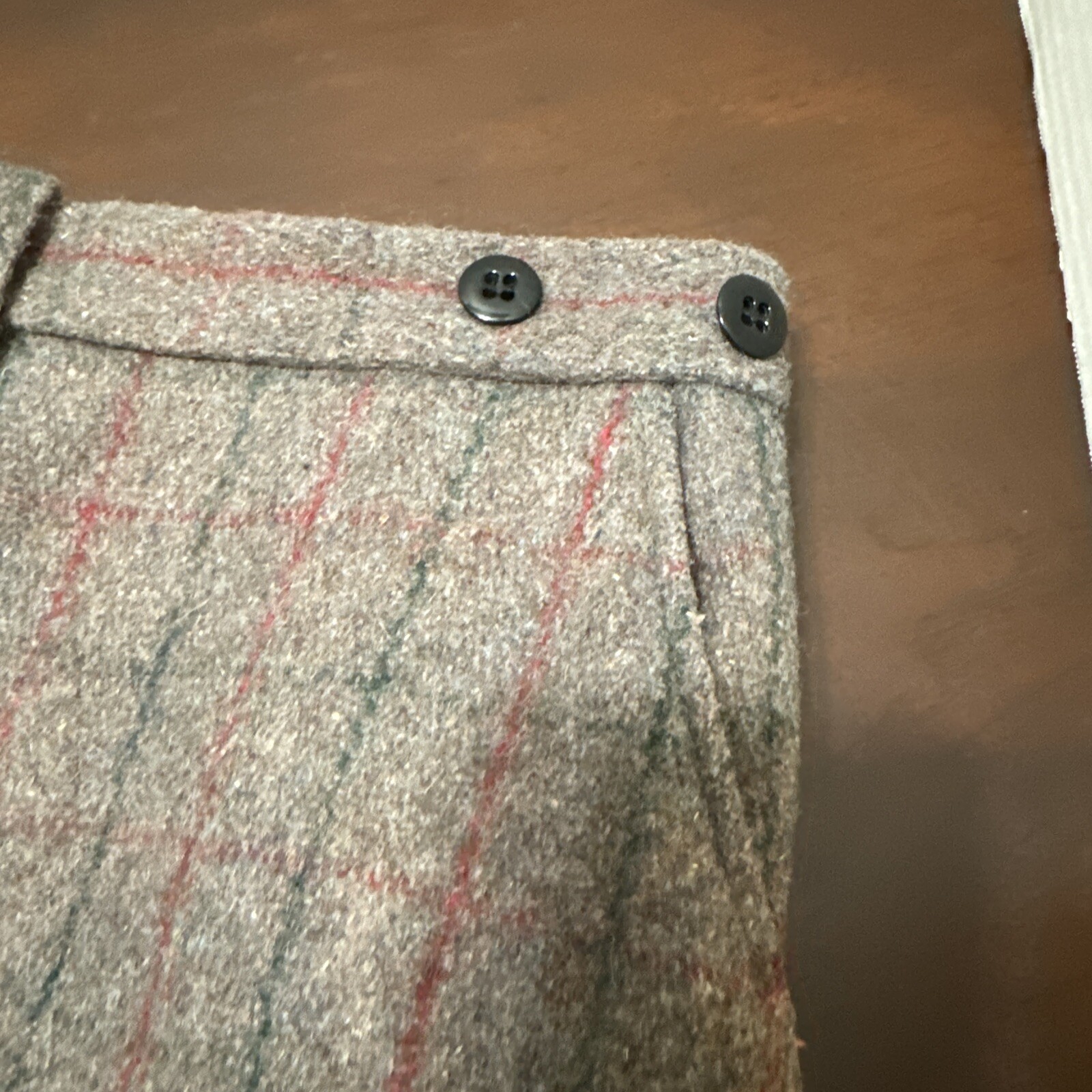 VTG Northway Mens Wool Pants 48”Wx 28”L Gray Pin Striped Water Repellent