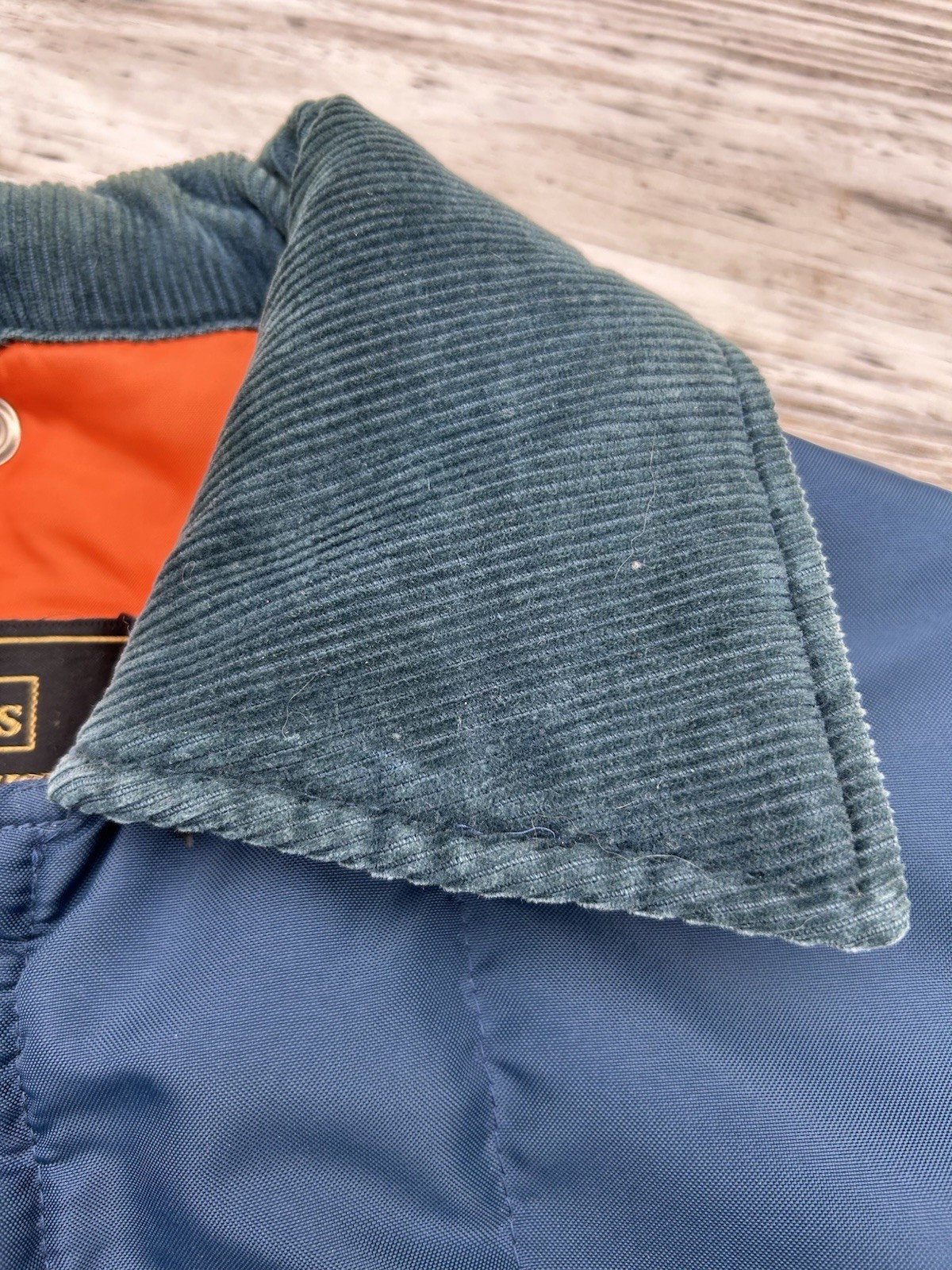 Vintage Sears Work’n Leisure Jacket Hooded Barn Chore Coat Blue Men’s