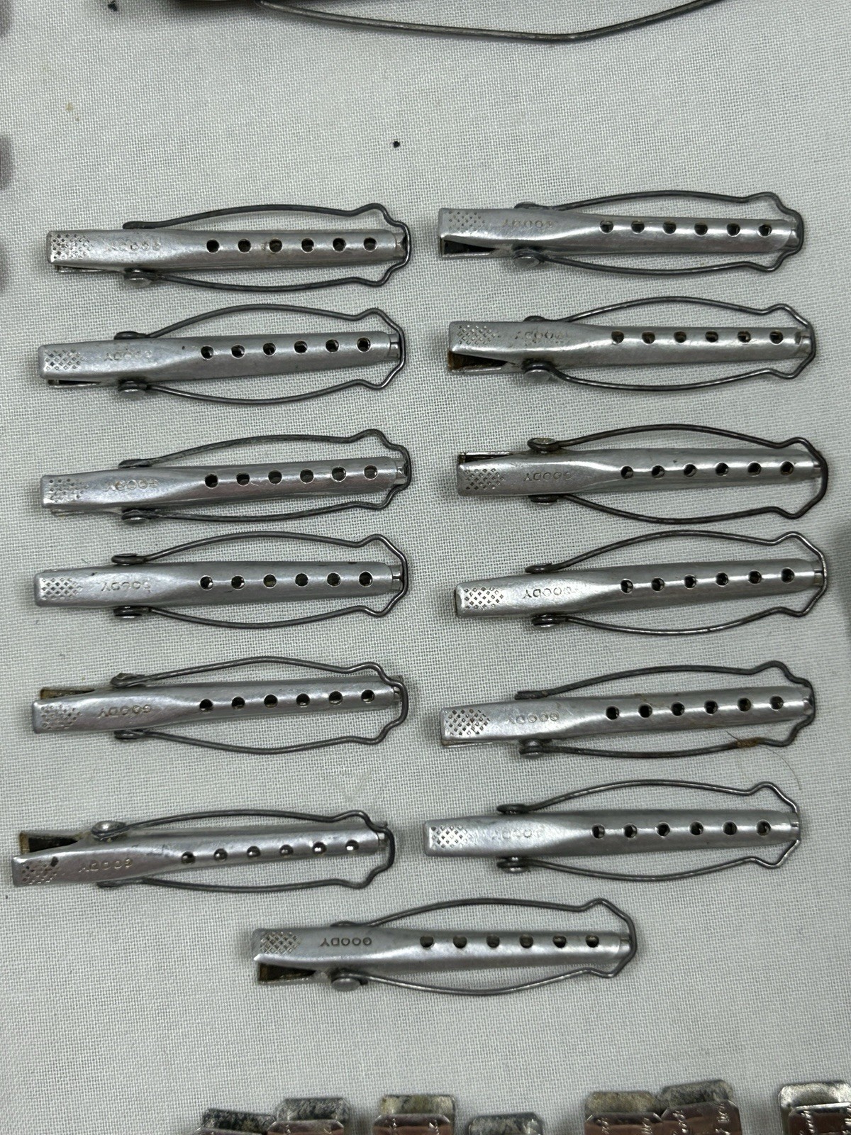Vintage 65 Perm Rods, 9 Wave Clips, 56 Hair Clips. Goody Tip-top Large Lot!