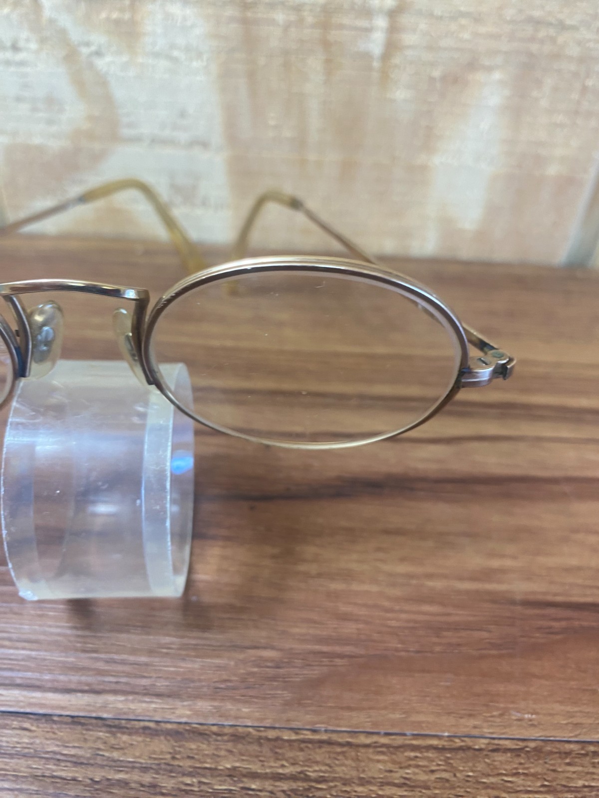 Vintage Shuron 5 1/4 USA 12K GF Round Oval Eyeglasses Frames Gold Filled Optical