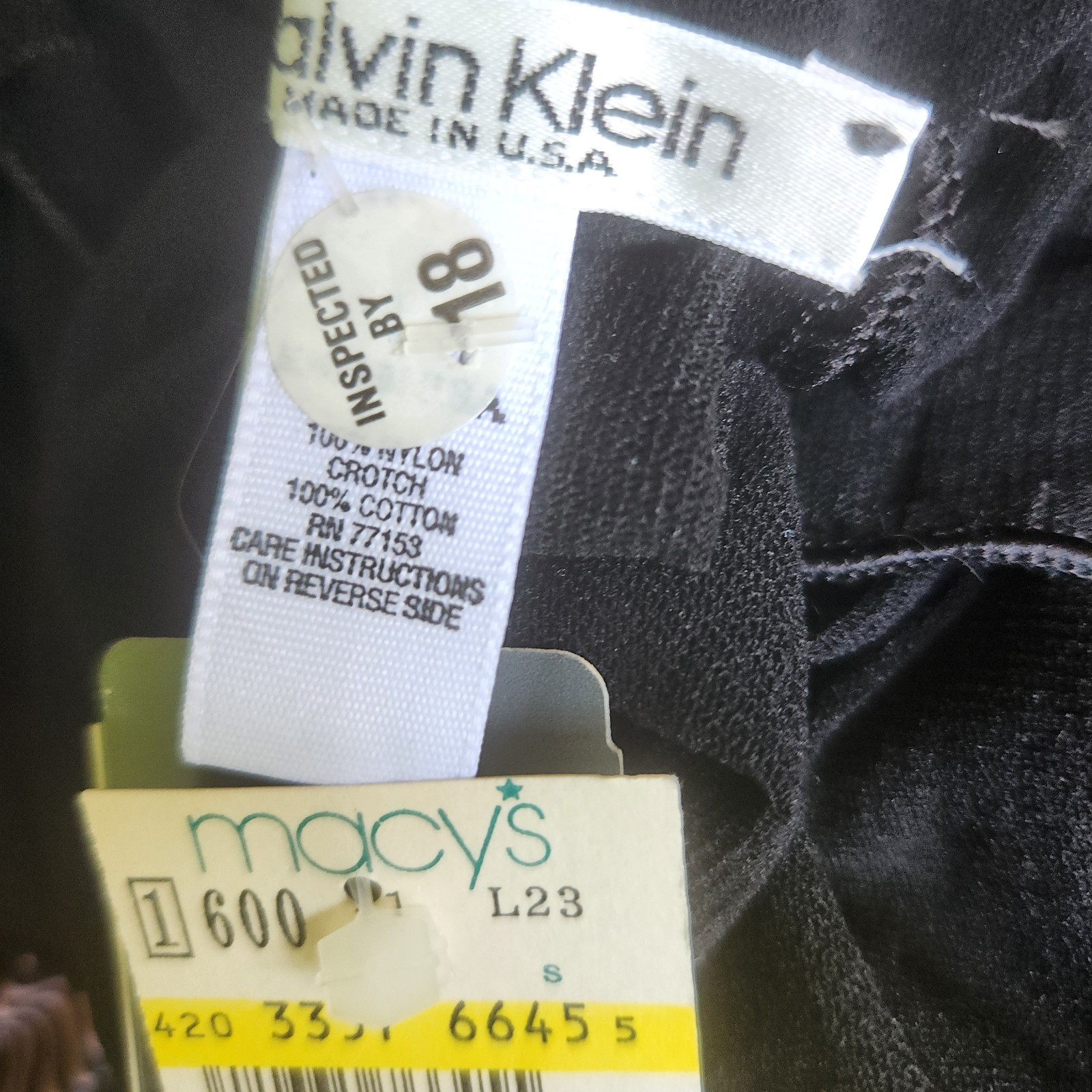 Vtg Sheer Mesh Calvin Klein Bodysuit 1990s L