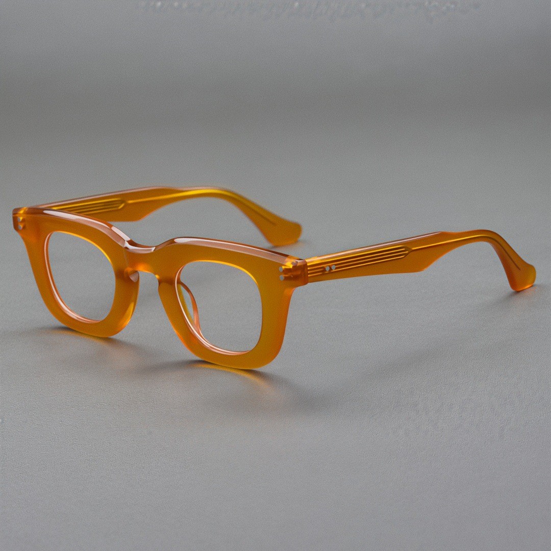 Square Retro Acetate Eyeglasses Frames Thick Glasses Frame Women Men Eyewear