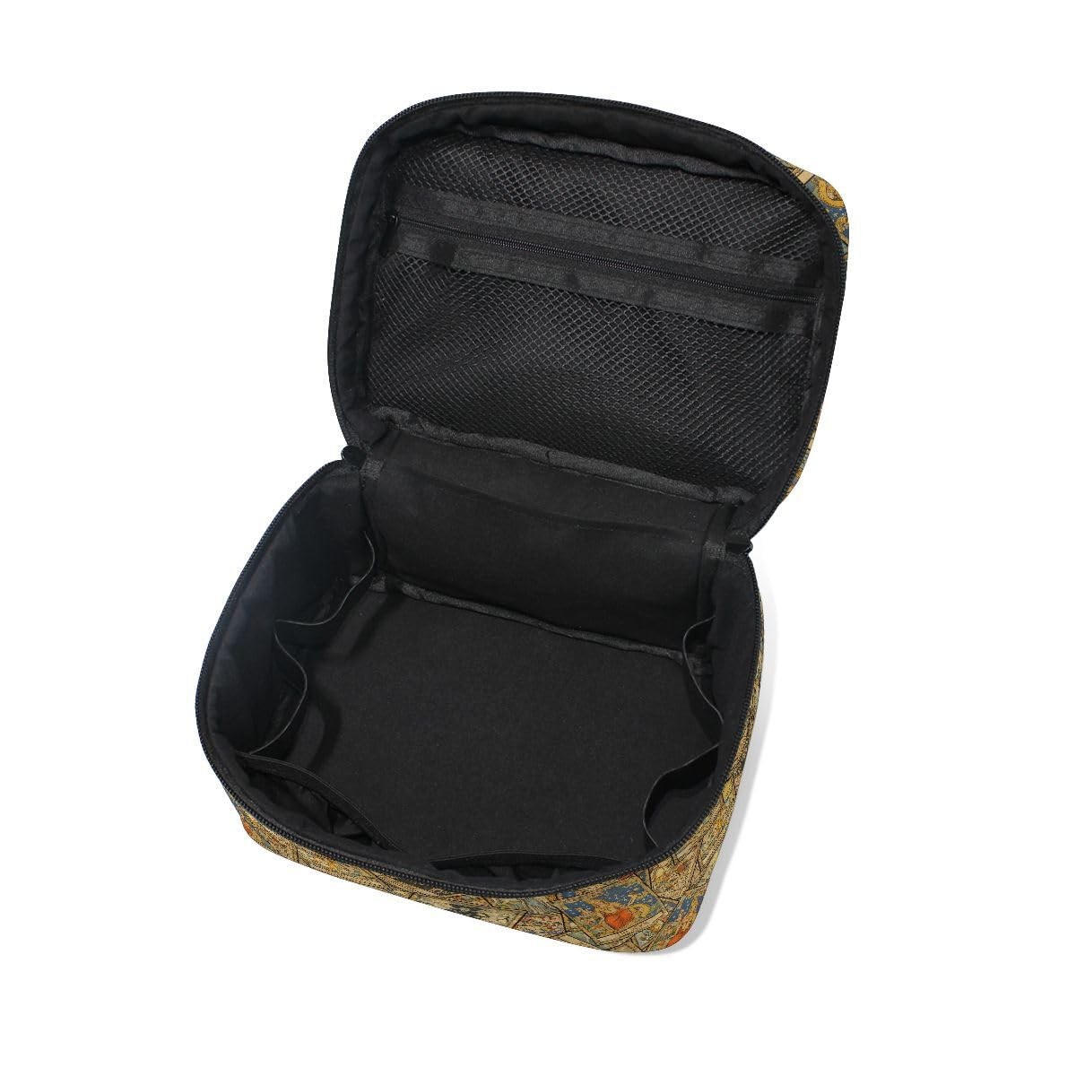 Makeup Train Cases Old Colorful 6.5x9x6.2 Inch (Pack of 1), Tarot