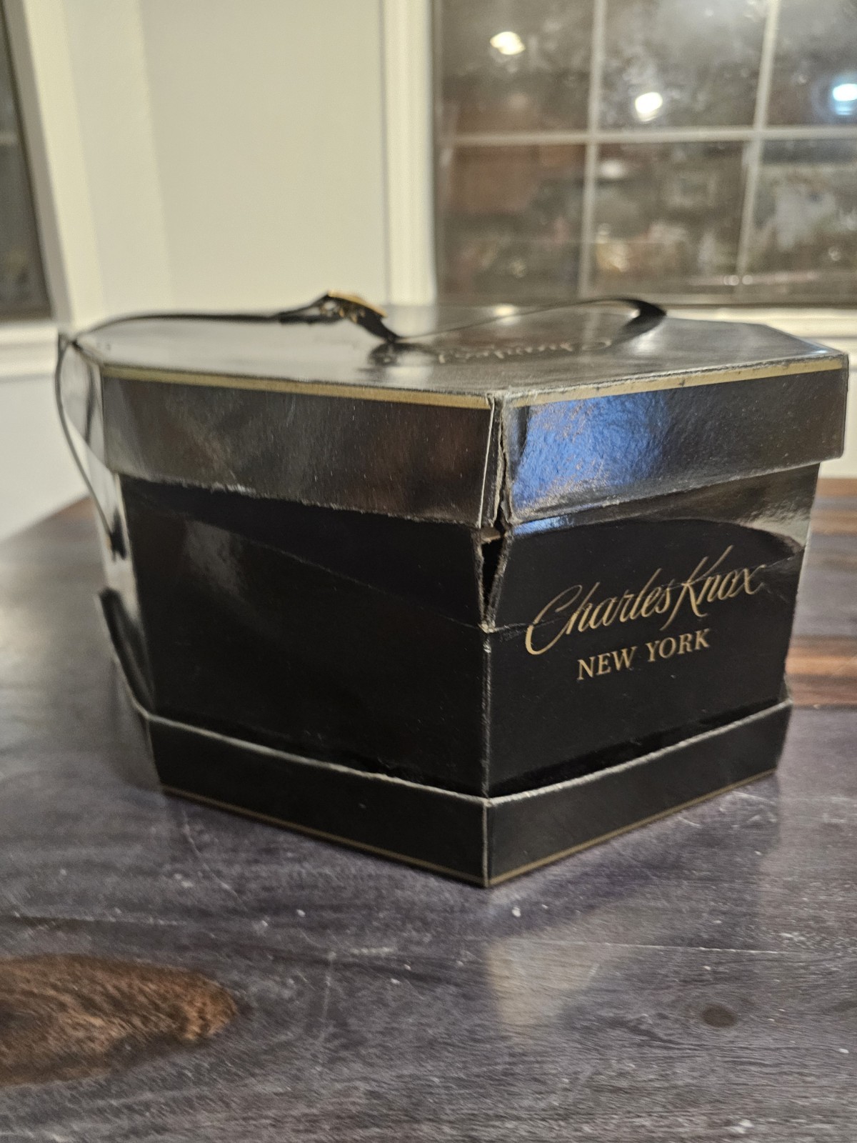 Vintage Charles Knox New York Hat Box.