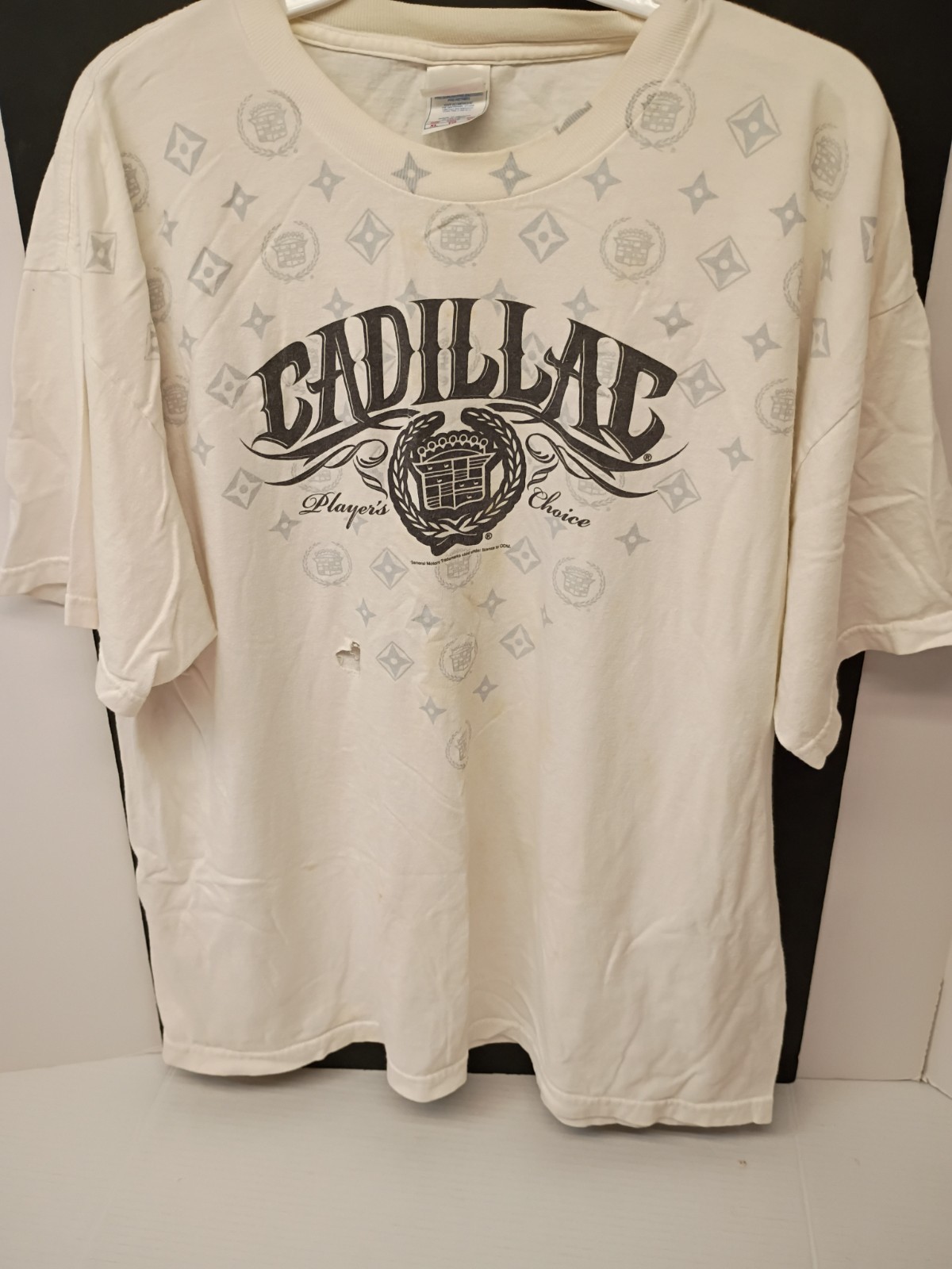 Tennessee River Men’s XL White Cadillac Player’s Choice Graphic Logo T-Shirt