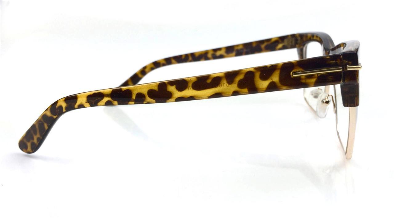 Designer Ford Style Clear Lenses Club master Half Frame Women Men Eyeglasses