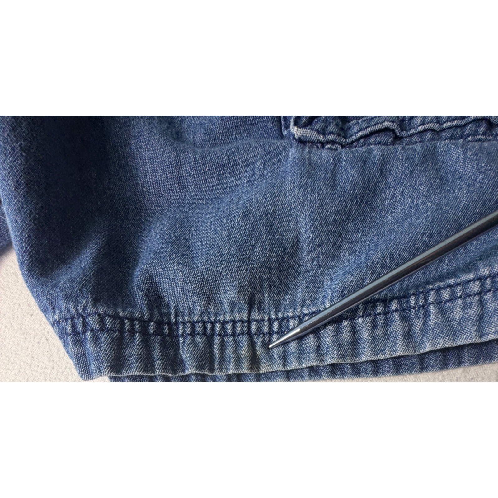 Vintage 90s Jonathan Logan Denim Cargo Shorts Size M Unisex Blue Utility Jorts