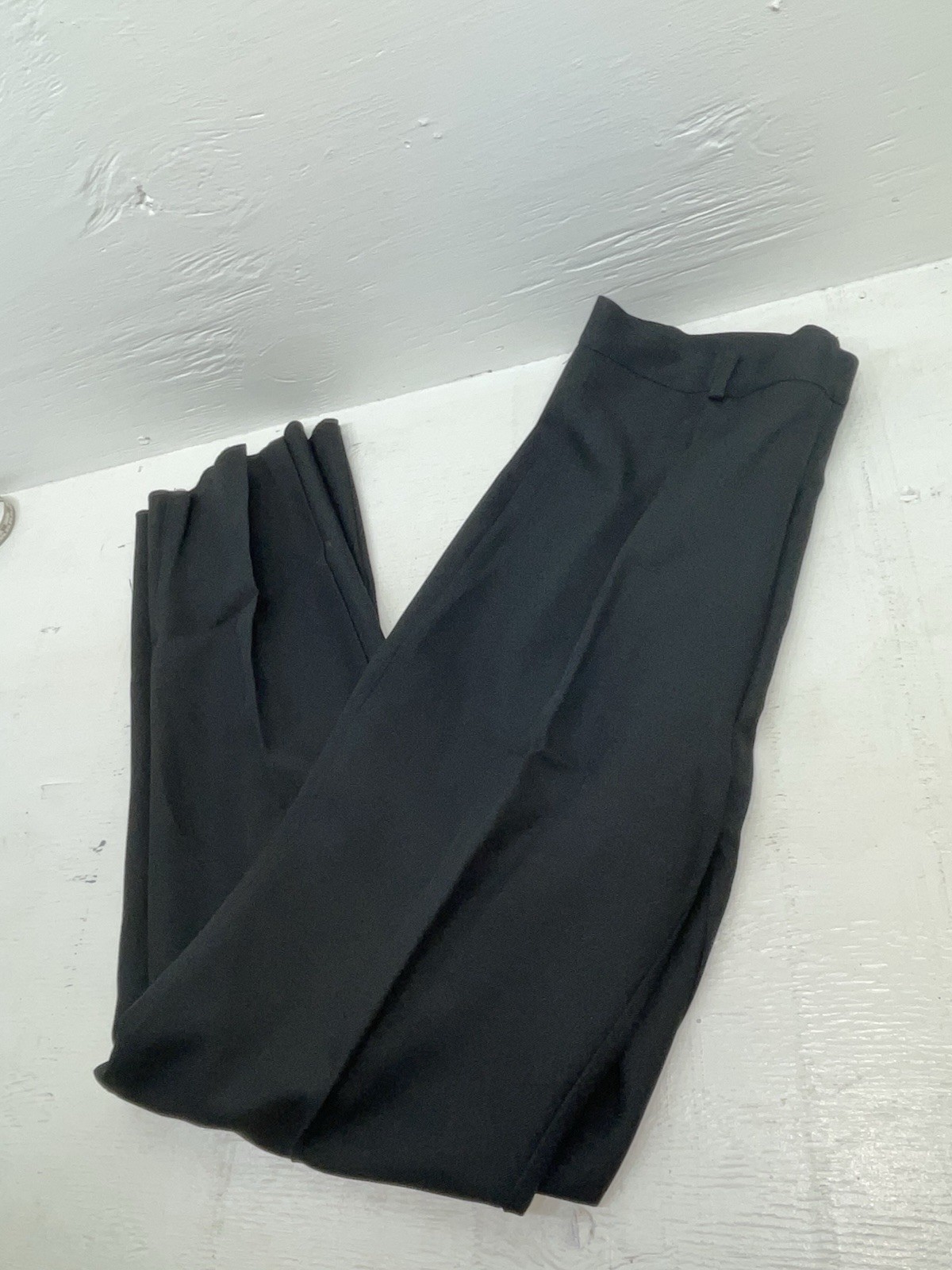 New Vintage Black Polyester Pants #L10 ZZ-9
