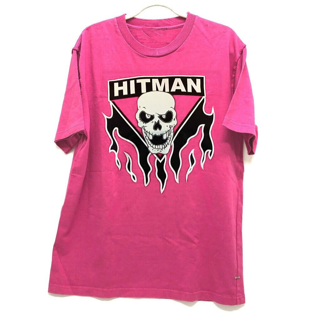 Collection Bret Hart Cotton Gift For Fan Pink S-2345XL T-shirt S3960