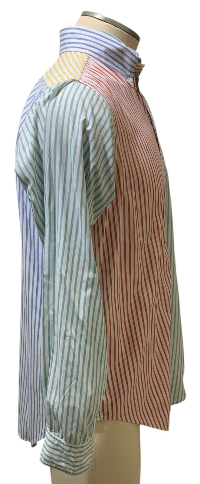 BROOKS BROTHERS Makers Vintage 80s LS Stripe “Fun Shirt” Size 15 1/2-R (M) USA
