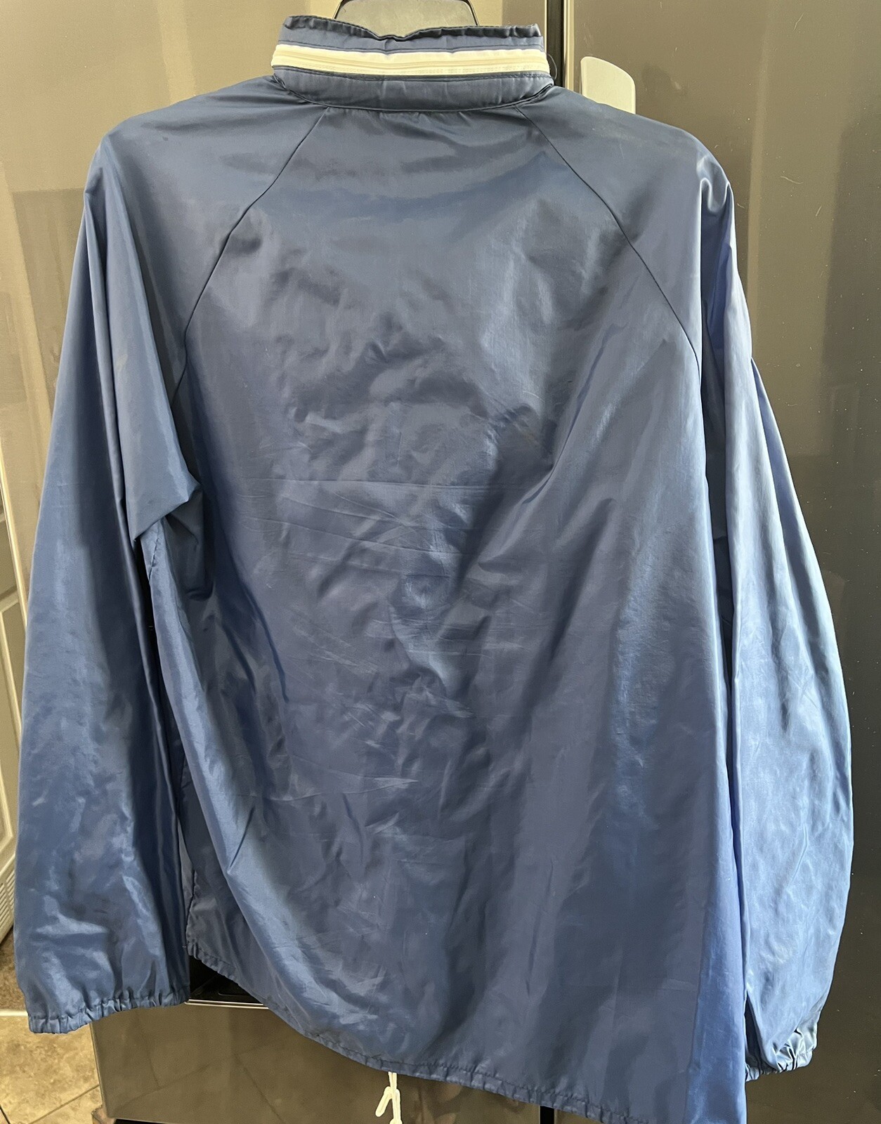 Vintage Bermuda Rider Jacket Nylon Waterproof Full Zip Hooded Blue Med OR Tan Sm