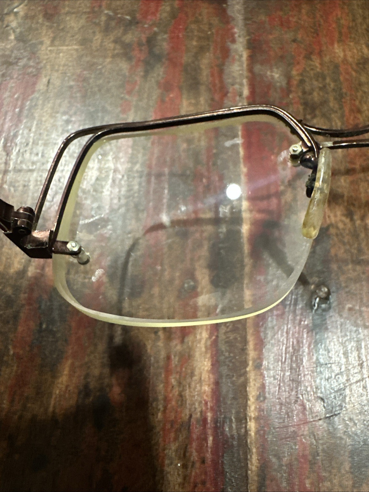 Vtg Tura Mod 120 Eyeglass Frames Cherry Bronze Oversized 49mm Lens Height Japan