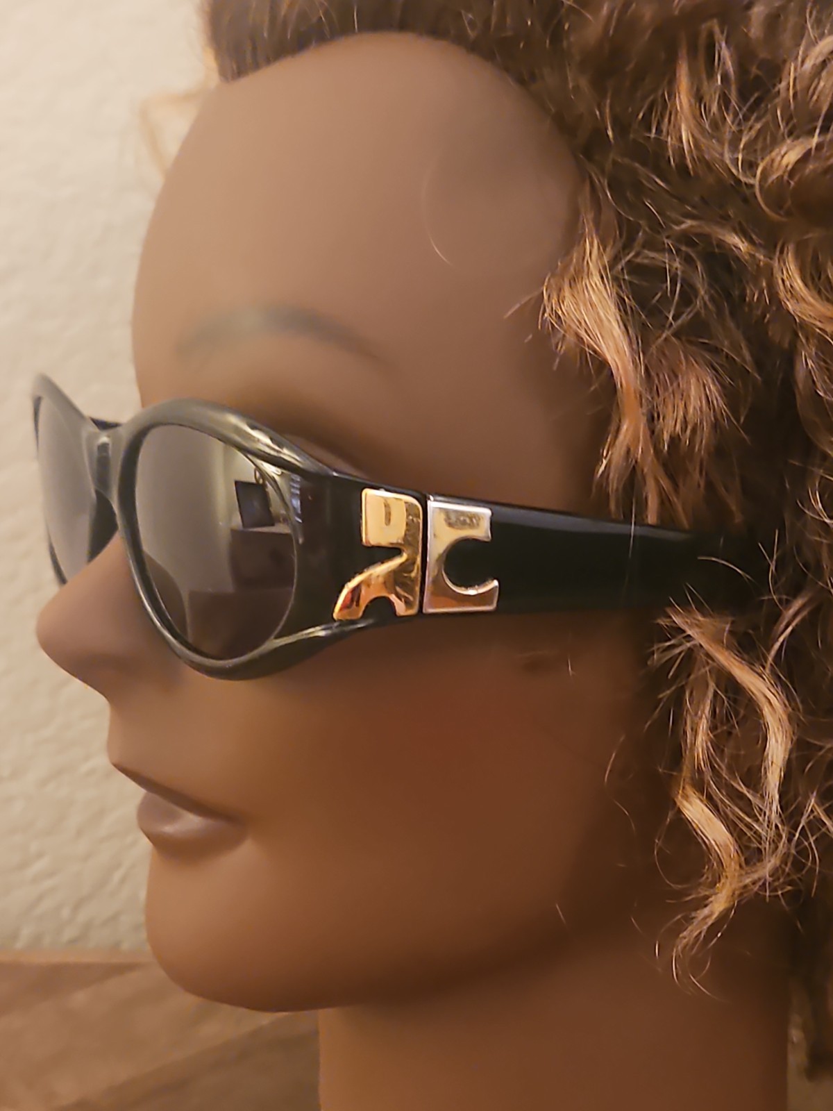 Vintage Courreges Paris Sunglasses Made in France Black