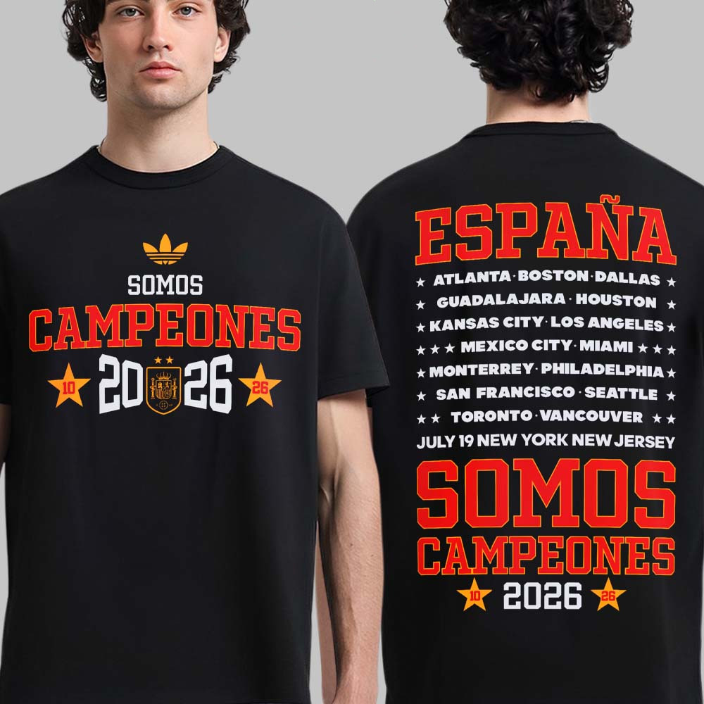 Spain 2026 FIFA World Cup Champions Somos Campeones July 19 NY/NJ T-Shirt