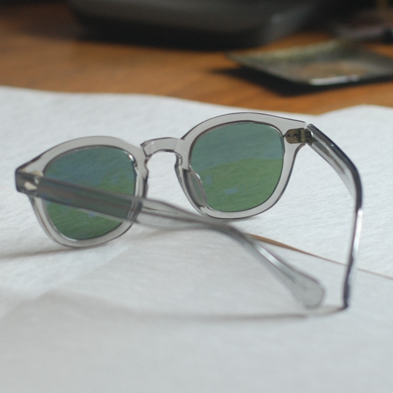 Vintage G15 green polarized sunglasses johnny depp sage acetate glasses UV400