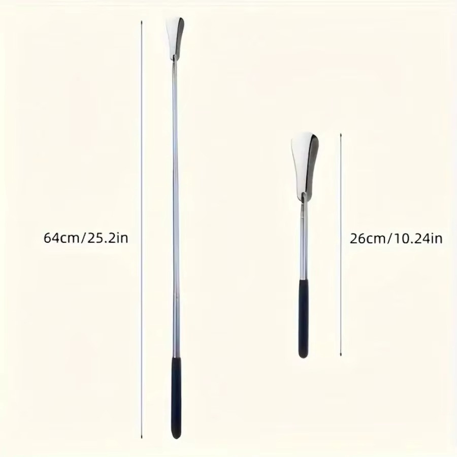 New Extra Long Handle Shoe Horn Stainless Steel Handled Metal Shoehorn Horns