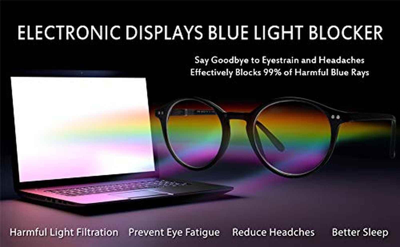 Yogo Vision Blue Light Blocking Glasses Men Women Computer Anti Eyestrain Gla…