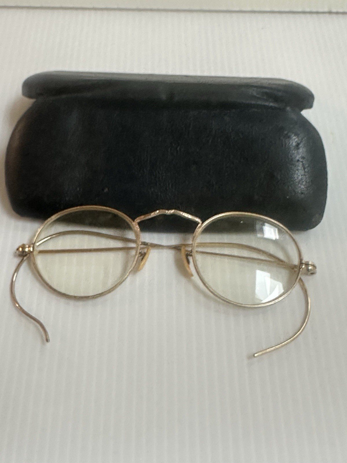 ANTQ WAHL ROUND BIFOCALS EYEGLASSES 1/10-12K GOLD FILLED 120MM IN ORIGINAL BOX
