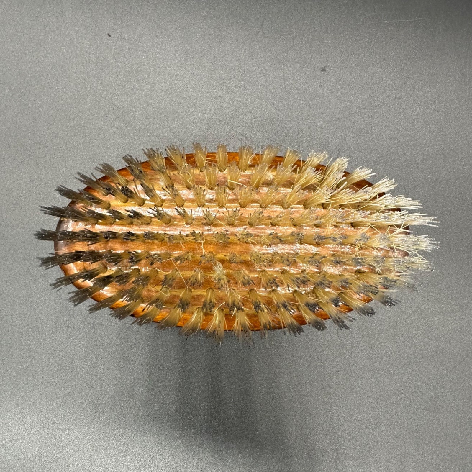 Vintage Shoe Brush Royal Sweden Wooden Natural Synthetic Bristles Oval Retro