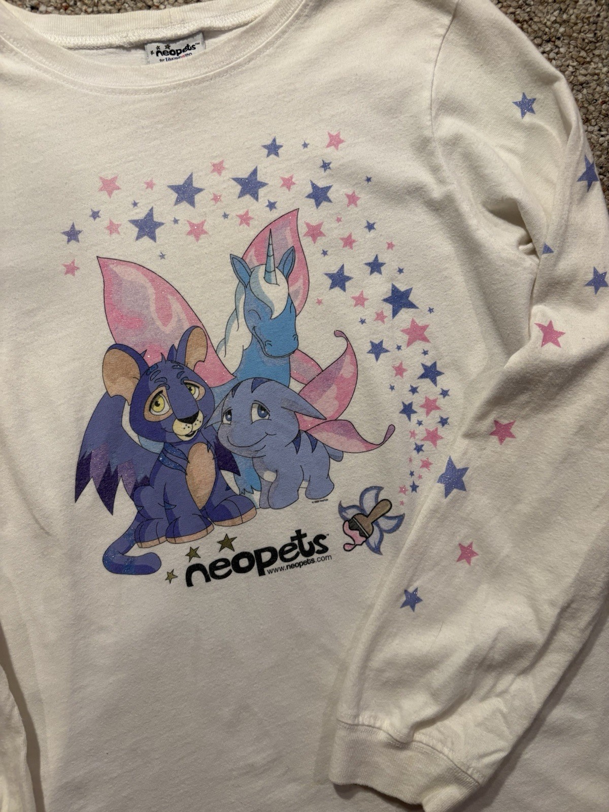 2002 Neo Pets For Limited Too Longsleeve Cartoon Promo Shirt. Size Youth XXL.