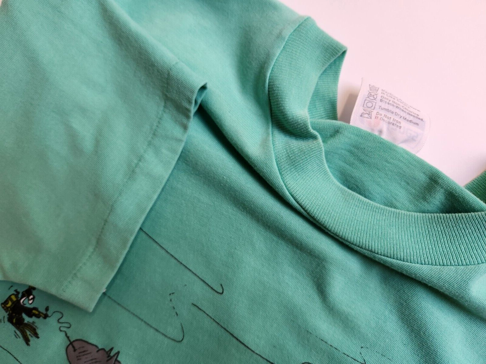 Vintage 80s Fishing Scuba Shirt Cartoon Graphic Single Stitch Hanes Tag USA
