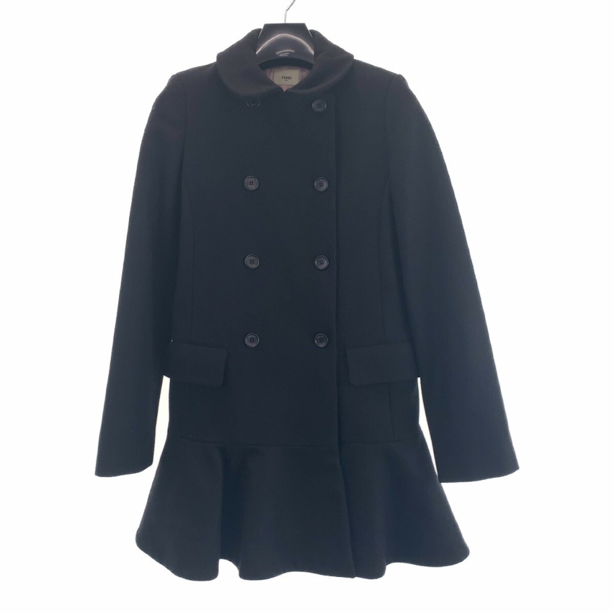 Fendi Wool/Rayon Frill Coat Semi-Long Coat – DUTY FREE