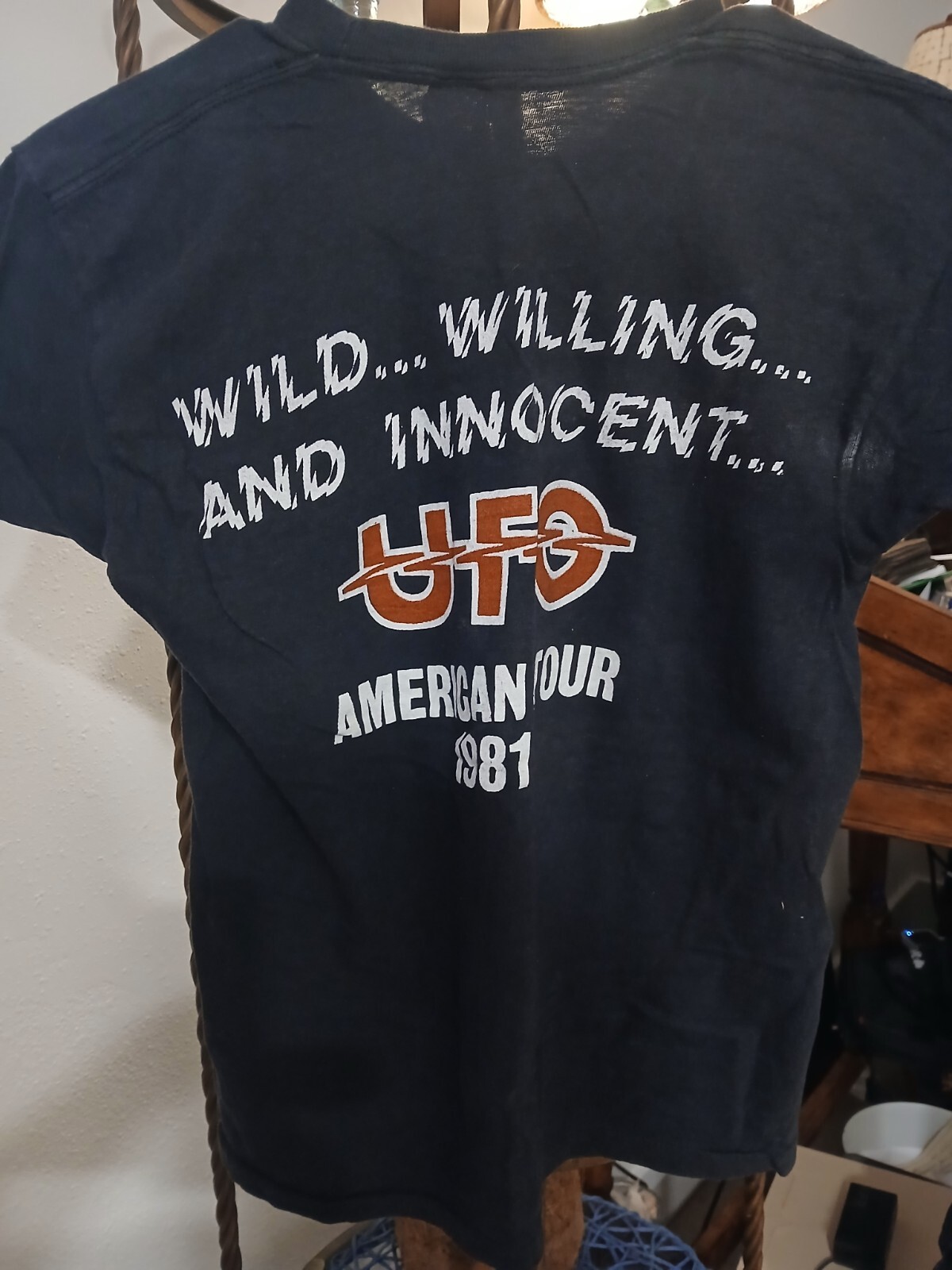 Vintage UFO 1981 AMERICAN TOUR CONCERT TSHIRT SMALL