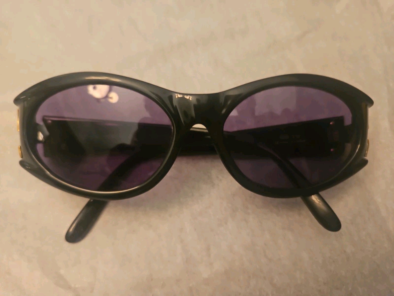Vintage Courreges Paris Sunglasses Made in France Black